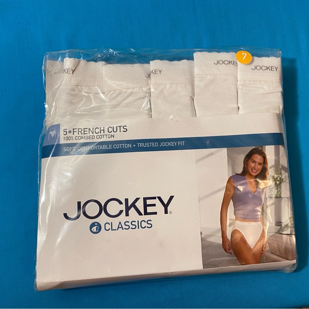 Jockey Classics Women's French Cut Briefs - White size 7 (L)